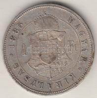 1885KB 1Ft Ag "Barokk címer" T:2-