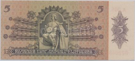 1939. 5P nyomdai papírránccal T:I
Adamo P6