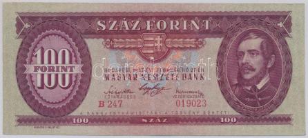 1947. 100Ft T:II (középen hajtás, egy saroktörés) Adamo F27