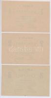 ~1920. "Pester Lloyd" utalvány 1K + 2K + 3K bélyegző nélkül T:I
Adamo BUC-212.1.1, 212.2.1...
