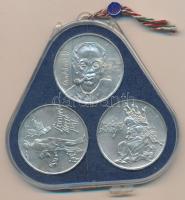 1976. 200Ft Ag 3klf db "Festők I. / Derkovits, Szinyei, Munkácsi" sor T:BU Eredeti plombál...