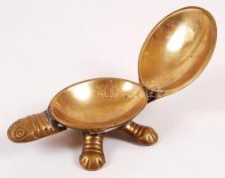 Réz teknős csont, réz hattyú gyöngyház berakással