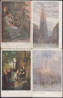 6 db régi művészlap / 6 art cards, pinx. Ludwig Hans Fischer, J. Sternfeld, Carl Zewy, Franz Horst, E. Czech