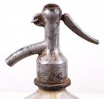 Régi üveg szódásszifon / 
Vintage seltzer bottle, 32cm