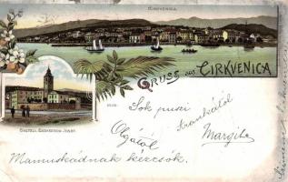 Crikvenica, Castello Erzherzog Josef, litho (EB)