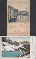 2 db régi képeslap / 2 postcards: Olomouc (1899), Wolayer See (1899)