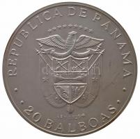 Panama 1974. 20B Ag "Simon Bolivár" (130.7g/0.925/61mm) T:BU
Panama 1974. 20 Balboa Ag &qu...