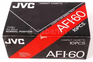 10 db 60 perces JVC magnókazetta eredeti dobozában