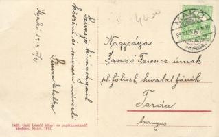 Makó, Úri utca, postaépület; Gaál László kiadása