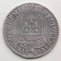 Franciaország 1659N 1/12 Ecu "XIV. Lajos" Montpellier (2.19g) T:3 France 1659N 1/12 Ecu (10 Sols) "Louis XIV" Montpellier (2.19g) C:F Krause KM# 199.9