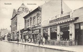 Szolnok, Gorove utca, Korzó Kávéház; Gerő Ignác kiadása