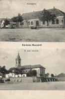 Mocsa, községháza, katolikus templom; Blumenstein Miksa kiadása