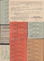 1949 Katolikus Népszövetség Országos Temetkezési Pénztáregyesülete tagsági igazolványa, benne 33 db befizetési nyugta.