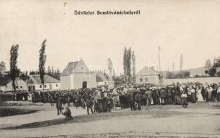 Somlóvásárhely, ünnepség; kiadja Weisz Sándor fűszerkereskedő