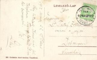 Tiszafüred, Bika szálloda; Goldstein Adolf kiadása