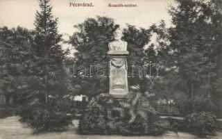 Pécsvárad, Kossuth-szobor; Anschau Antal kiadása (EK)