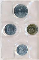 1977. 2f-10Ft 9klf "Magyar Népköztársaság" forgalmi érméi citromsárga műbőrtokban T:1
Adam...