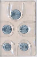 1981. 2f-10Ft 9klf "Magyar Népköztársaság" forgalmi érméi szürkéskék műbőrtokban T:1
Adamo...