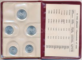 1982. 2f-10Ft 9klf "Magyar Népköztársaság" forgalmi érméi sötétbordó műbőrtokban T:1
Adamo...