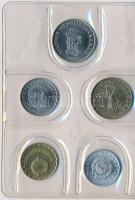 1983. 2f-20Ft 9klf "Magyar Népköztársaság" forgalmi érméi sötétbordó műbőrtokban T:1
Adamo...