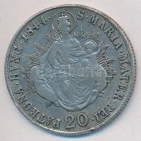 1844B 20Kr Ag "V. Ferdinánd" T:2-/3
Huszár 2081., Unger III.:1419