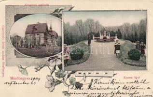 Mezőhegyes, Kozma liget, Központi szálloda; Cservintzky István kiadása, floral