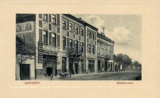 Szécsény, Rákóczi utca, gépraktár; kiadja Körmendy Géza