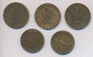 1946-1948. 10f (2x) + 1947-1950. 20f (3x) T:2,2- Adamo F3,4