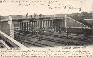 Debrecen, Vasúti átjáróhíd; Pongrácz Géza kiadása