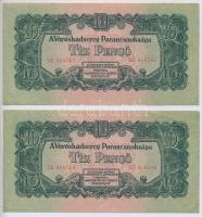 1944. 10P (2x) sorszámkövető T:I-  Adamo P44