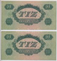 1944. 10P (2x) sorszámkövető T:I- 
Adamo P44