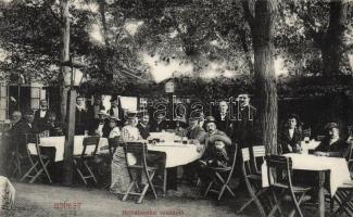 Budapest IV. Újpest, hajóállomási vendéglő; Selley Károly fényképész kiadása