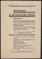 cca 1920 "Vérünket véreinkért!" irredenta röplap.