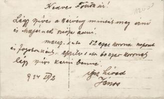 1924 Debrecen, Sturm János posta szállító, photo