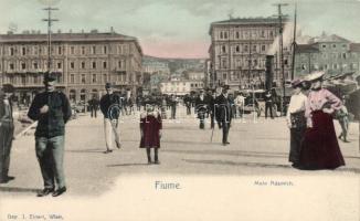 Fiume, Molo Adamich, collage