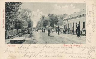 Csap, Fő utca; Gerő József kiadása / main street