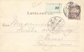 Csap, Fő utca; Gerő József kiadása / main street