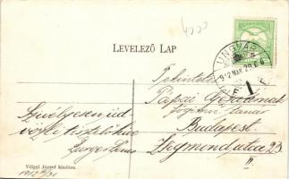 Ungvár, Árucsarnok, gimnázium; Völgyi József kiadása / market hall, grammar school