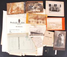 cca 1910-1940 Nagy okmány hagyaték tétel, kb 100 db, sok okmánybélyeggel