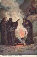 Shakespeare: Machbeth - The three witches, artist signed