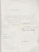 Közismert írók, művészek aláírása papírlapokon, többek között Pilinszky Zsigmond énekes, Gyallay Dom...