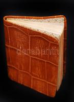 1931 Tárcanaptár bőrkötésben, aranyozott lapszélekkel