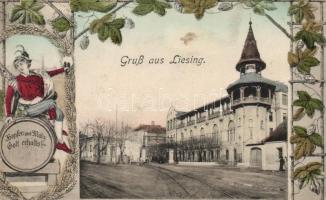 Vienna, Wien; Liesinger Brauhaus / brewery restaruant, floral