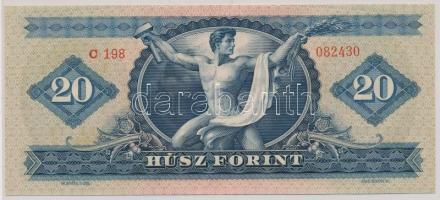 1962. 20Ft "C" sorozat betű majdnem összeér T:I