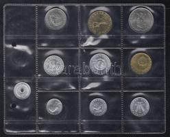 1986. 2f-20Ft 10db klf érmés forgalmi sor T:1