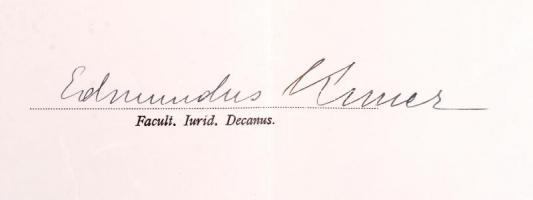 1933 Jogi diploma 70x50 cm