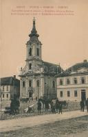 Zimony, Katolikus templom és iskola / church, school