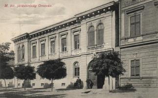 Orsova, Járásbíróság, Hutterer G. kiadása / court