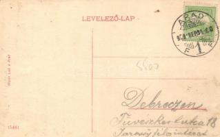 Arad, Andrássy tér, Fogorvosi és Fogtechnikai Rendelőintézet, Weisz Leó kiadása / square, dentist (E...