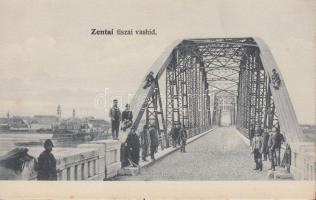 Zenta, Tiszai vashíd; Molnár Sz. Vince kiadása / iron bridge